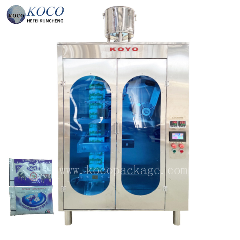 Bag milk side seal filling packing machine