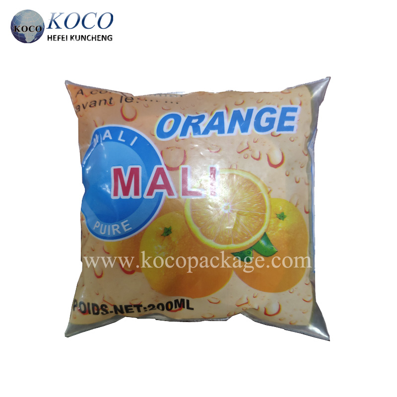 Sachet bag juice water packaging