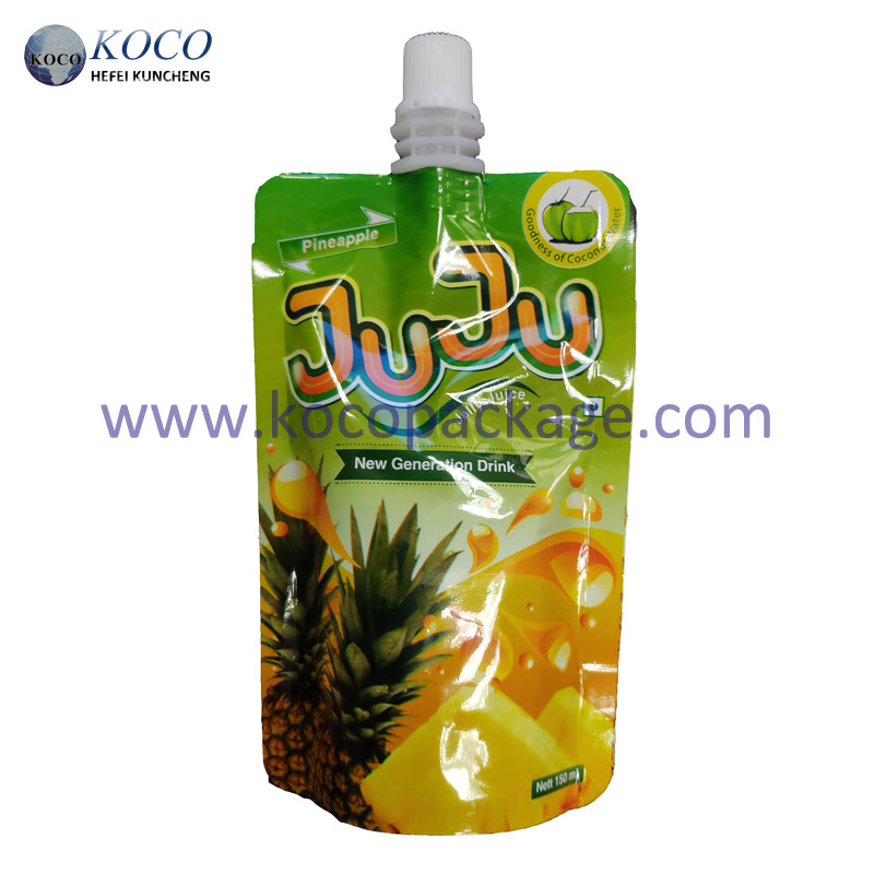 Aluminized juice packaging bag